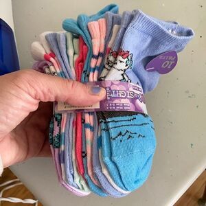 Love @ First Sight Girls Socks 10 pairs